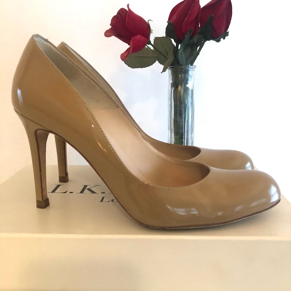 L.K. Bennett Shilo Patent Pumps